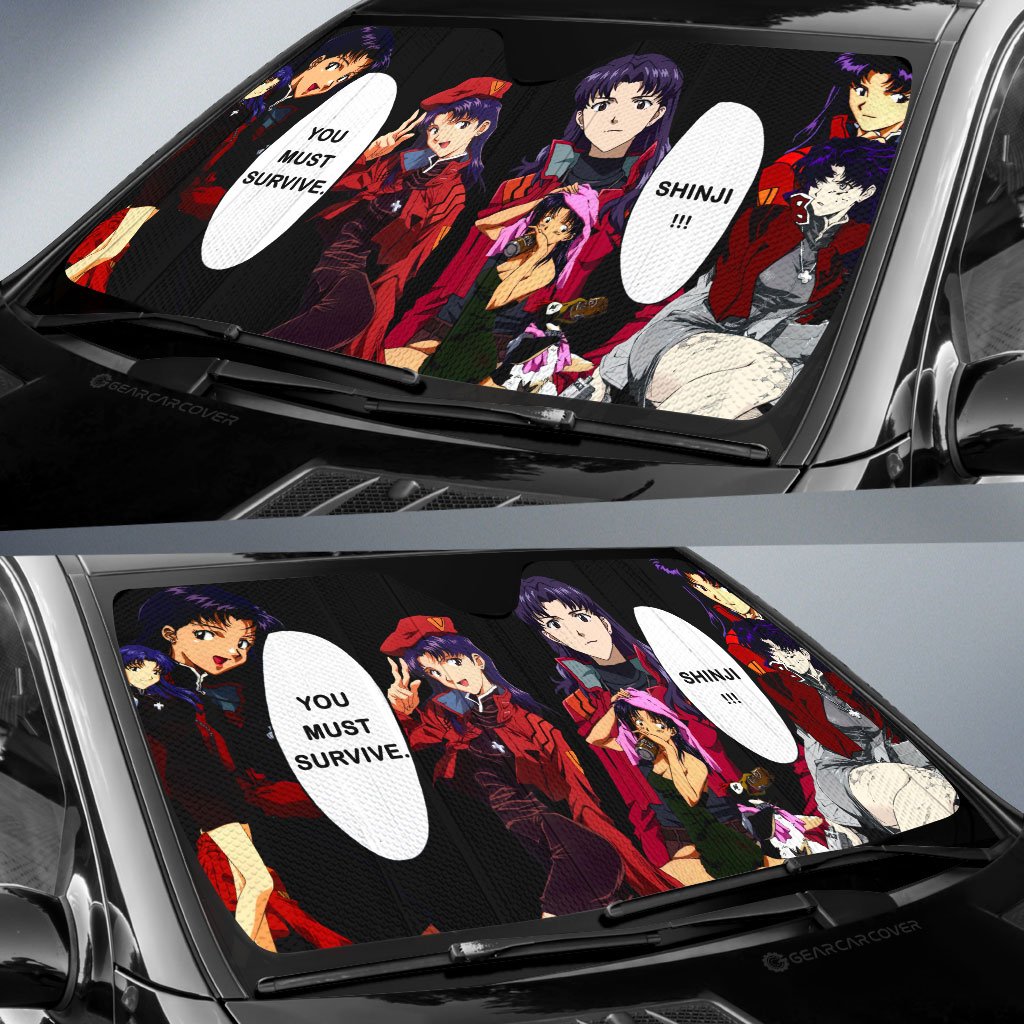 Misato Katsuragi Car Sunshade Custom NGE - Gearcarcover - 2