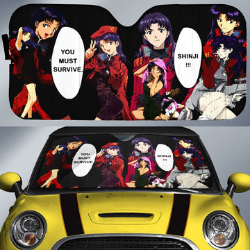 Misato Katsuragi Car Sunshade Custom NGE - Gearcarcover - 1