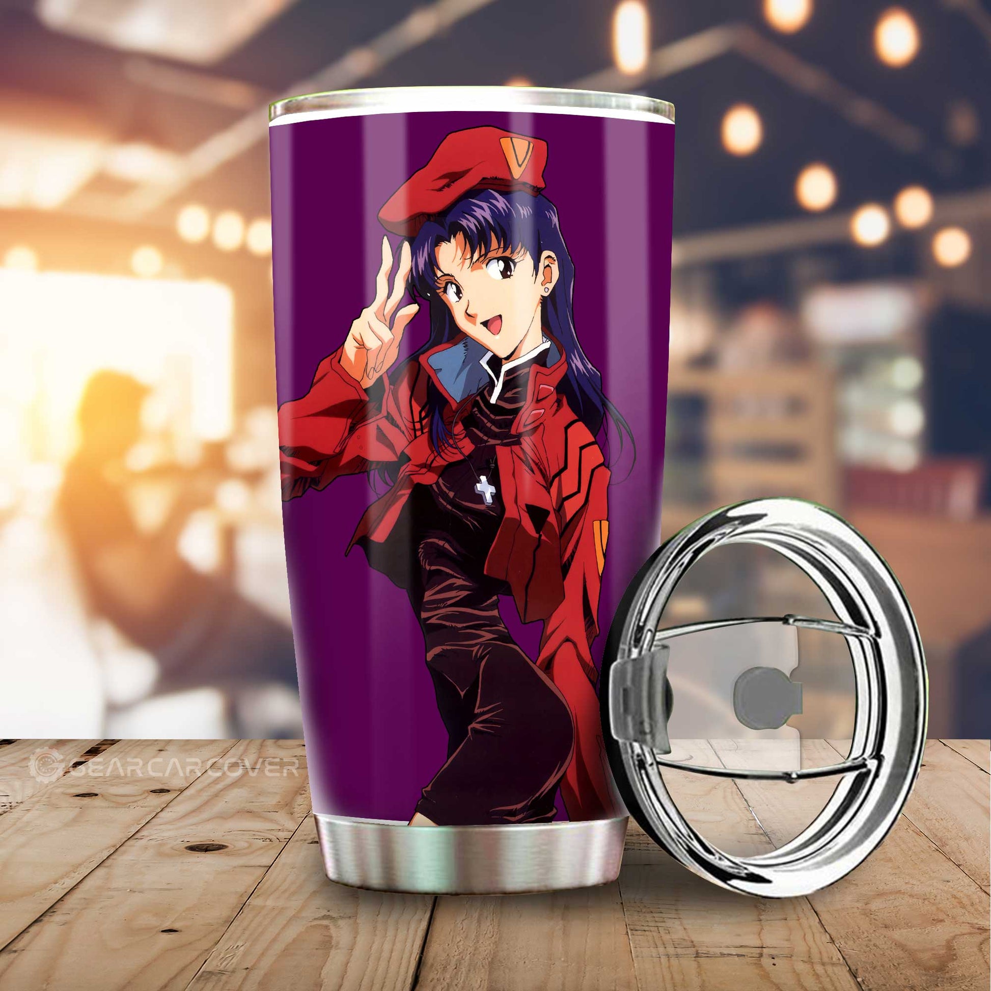 Misato Katsuragi Tumbler Cup Custom NGE Car Accessories - Gearcarcover - 1