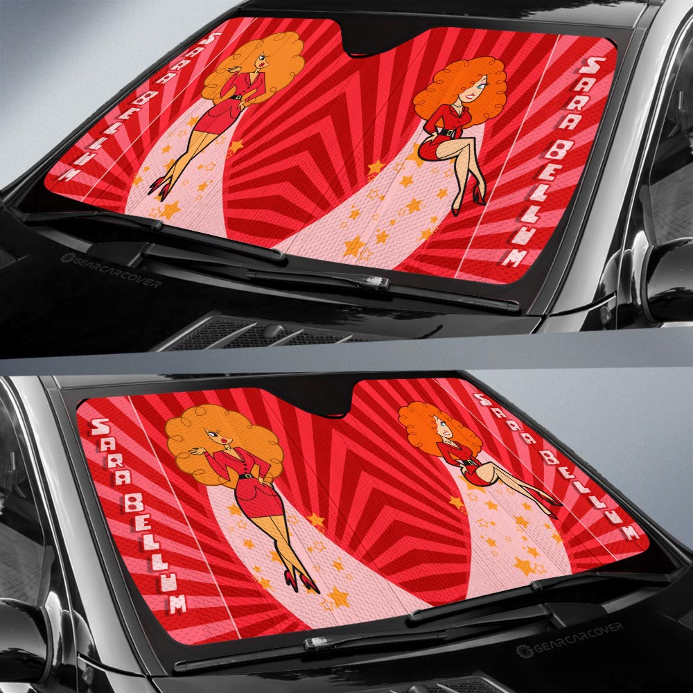 Miss Sara Bellum The Powerpuff Girls Car Sunshade Custom Car Accessories - Gearcarcover - 2