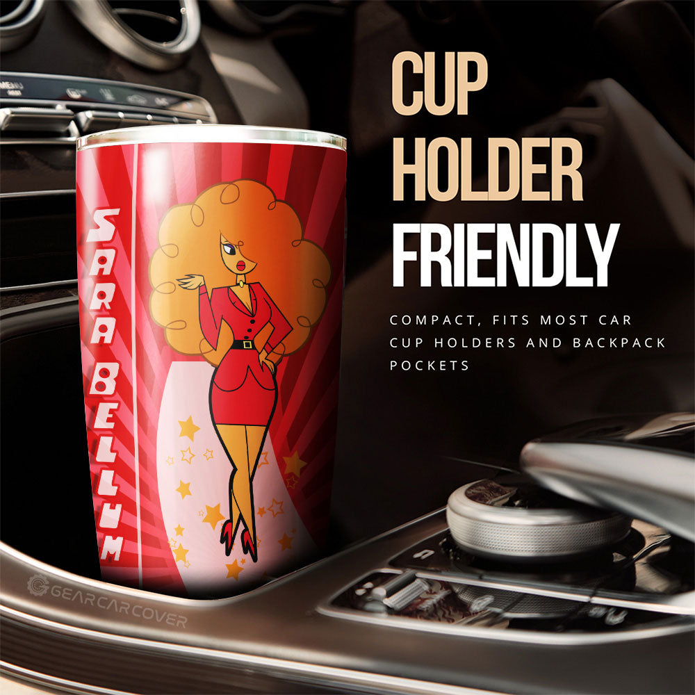 Miss Sara Bellum The Powerpuff Girls Tumbler Cup Custom Car Accessories - Gearcarcover - 3