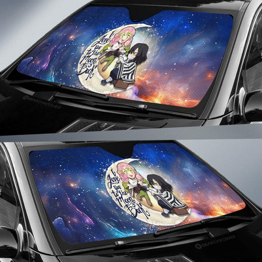Mitsuri And Obanai Car Sunshade Custom Car Accessories - Gearcarcover - 2
