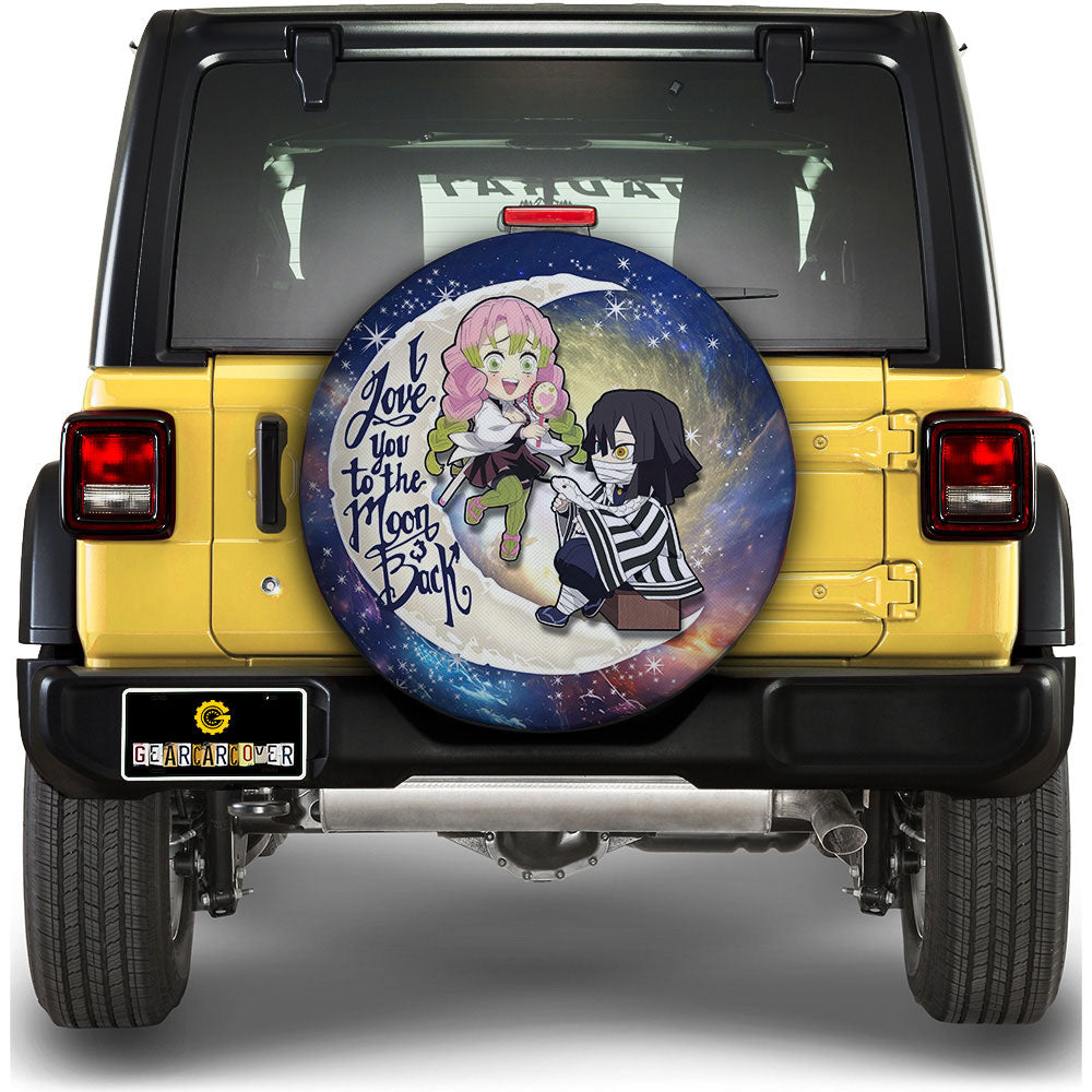 Mitsuri And Obanai Spare Tire Covers Custom Car Accessories - Gearcarcover - 1