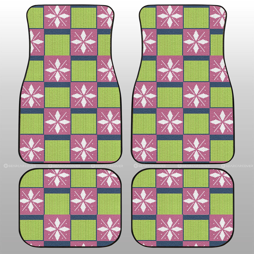 Mitsuri Kanroji Car Floor Mats Custom Anime Car Accessories - Gearcarcover - 1