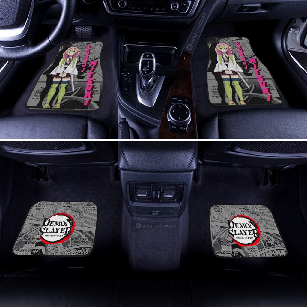 Mitsuri Kanroji Car Floor Mats Custom Mix Mangas - Gearcarcover - 3