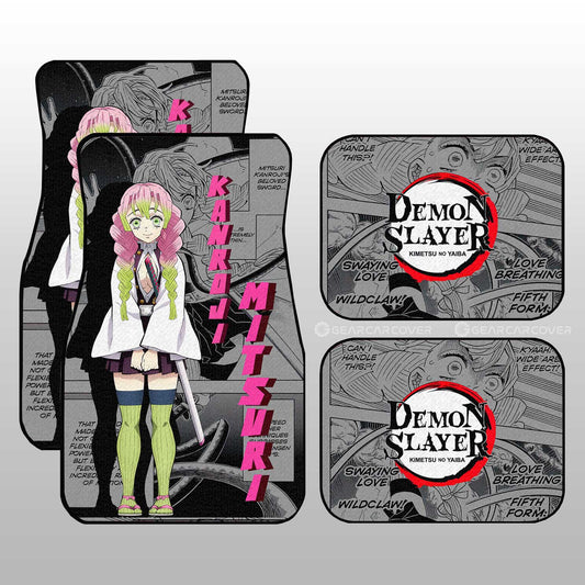 Mitsuri Kanroji Car Floor Mats Custom Mix Mangas - Gearcarcover - 1
