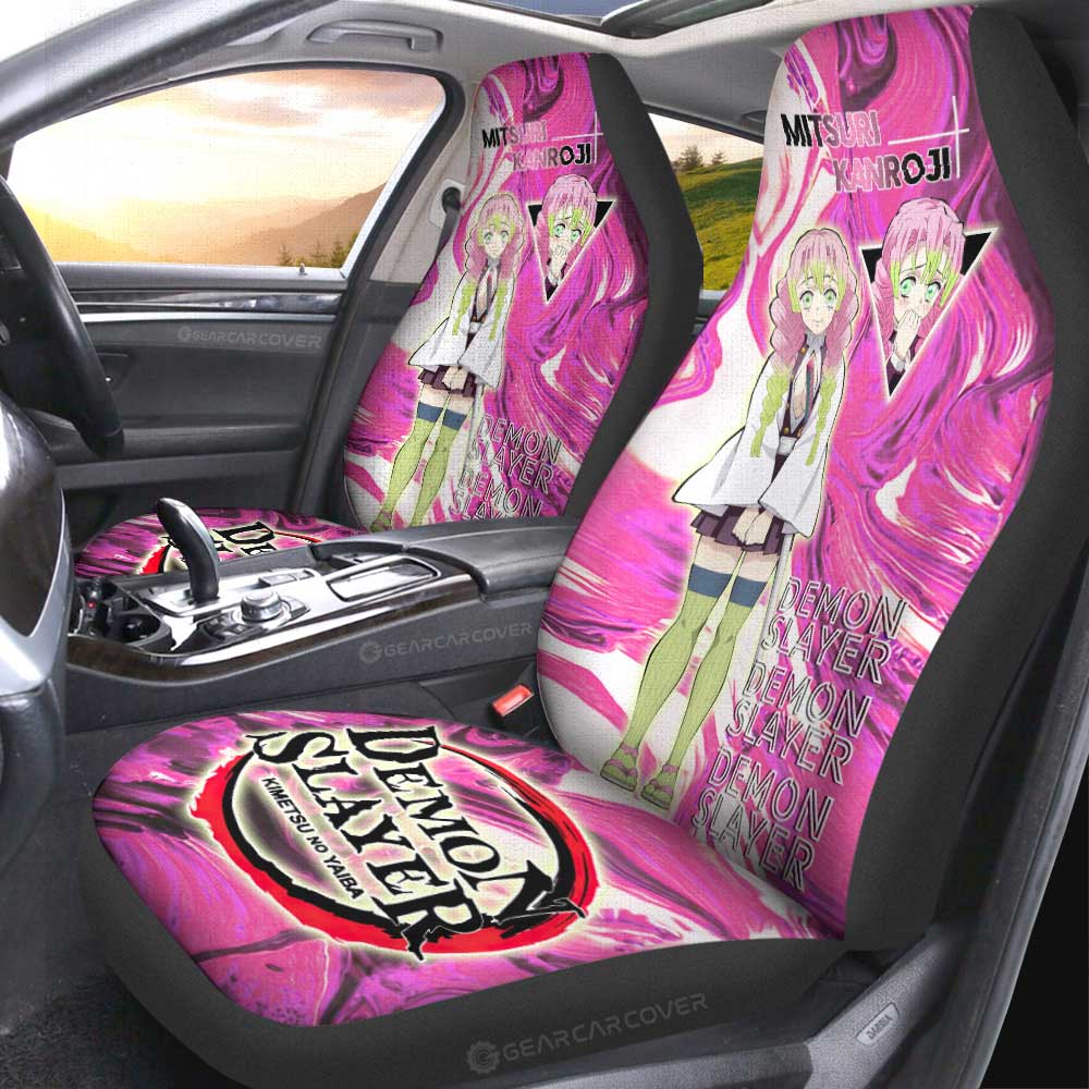 Mitsuri Kanroji Car Seat Covers Custom Car Accessories For Fans - Gearcarcover - 2