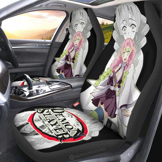 Mitsuri Kanroji Car Seat Covers Custom Demon Slayer Anime Car Accessories - Gearcarcover - 1