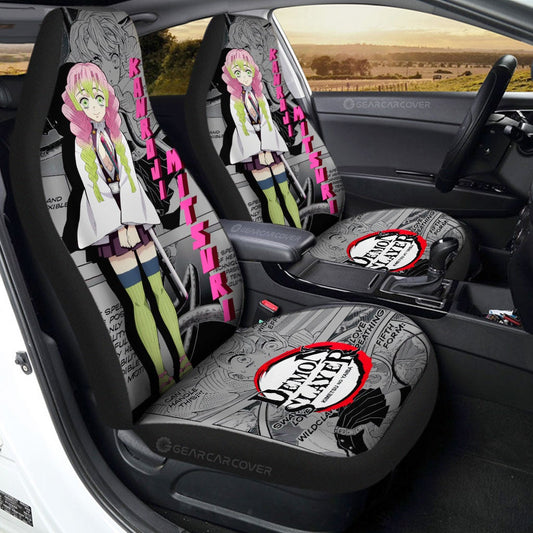 Mitsuri Kanroji Car Seat Covers Custom Mix Mangas - Gearcarcover - 1