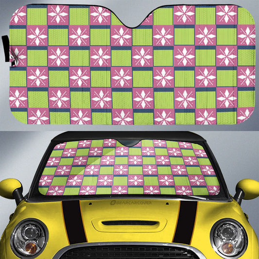 Mitsuri Kanroji Car Sunshade Custom Anime Car Accessories - Gearcarcover - 1