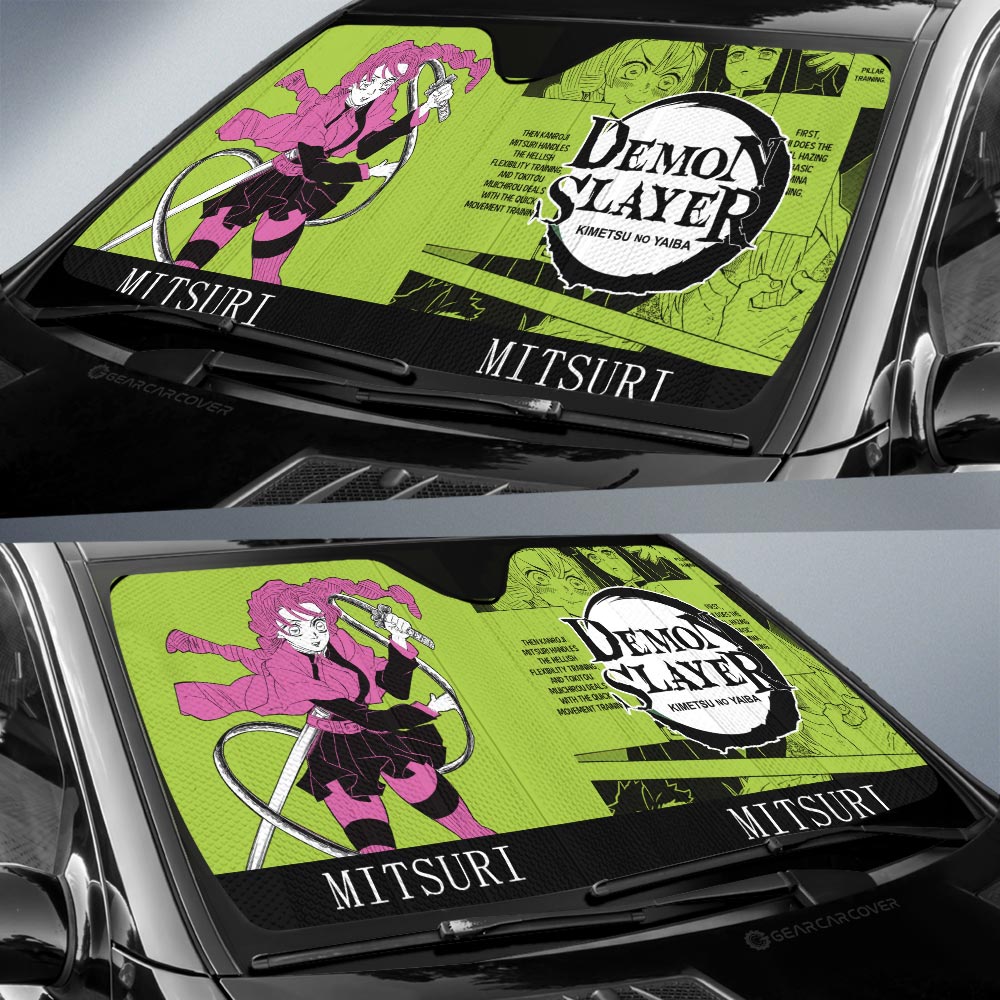 Mitsuri Kanroji Car Sunshade Custom Car Accessories Manga Style - Gearcarcover - 2