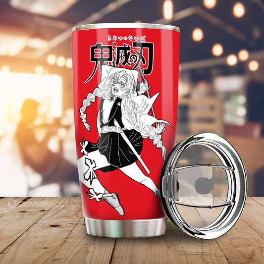 Mitsuri Kanroji Tumbler Cup Custom Car Accessories Manga Style For Fans - Gearcarcover - 1
