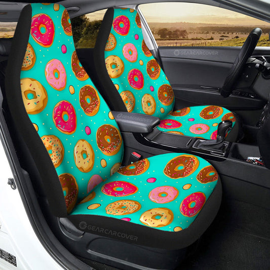 Mixed Donuts Car Seat Covers Custom Girly Pattern Car Accessories - Gearcarcover - 2