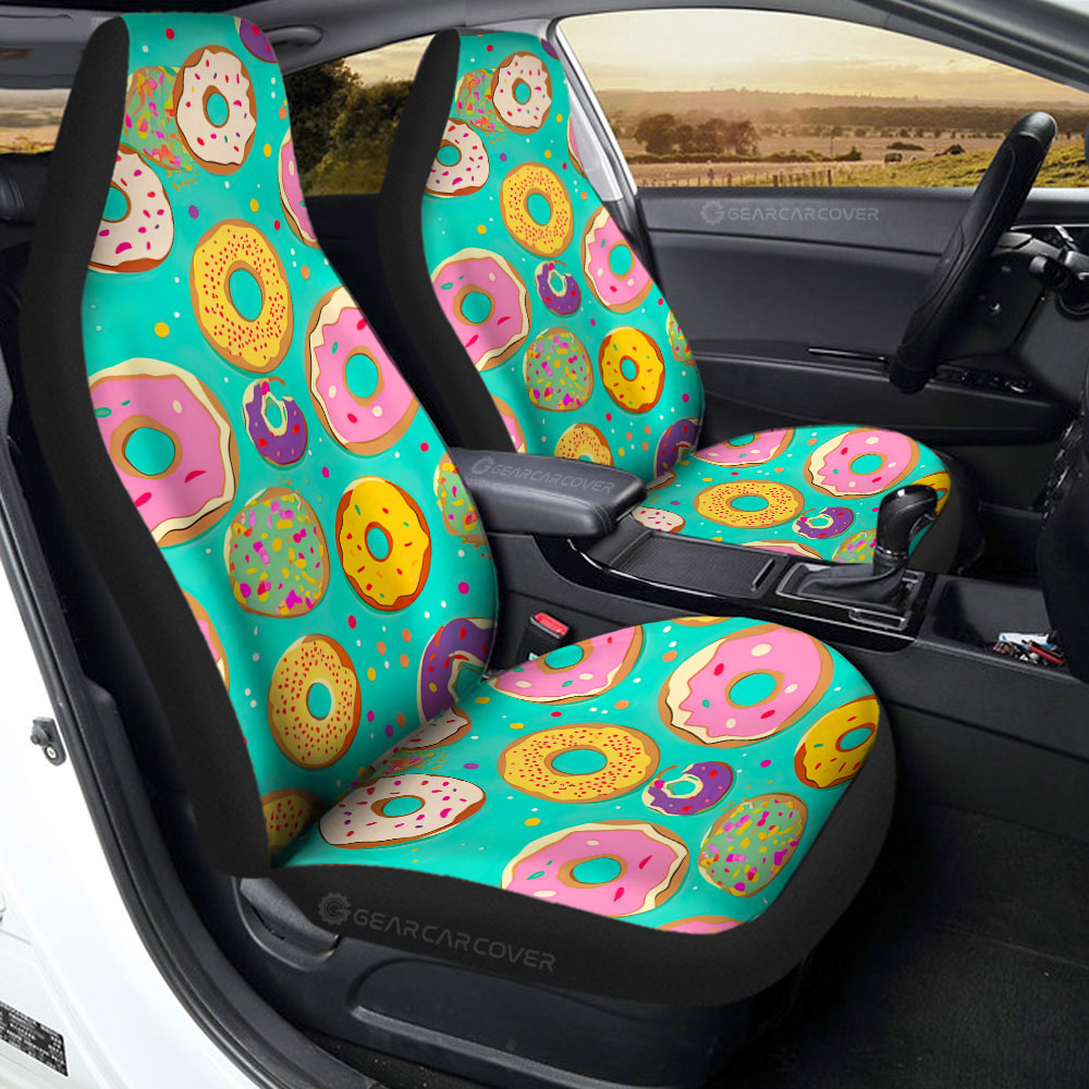 Mixed Donuts Car Seat Covers Custom Girly Pattern Car Accessories - Gearcarcover - 2