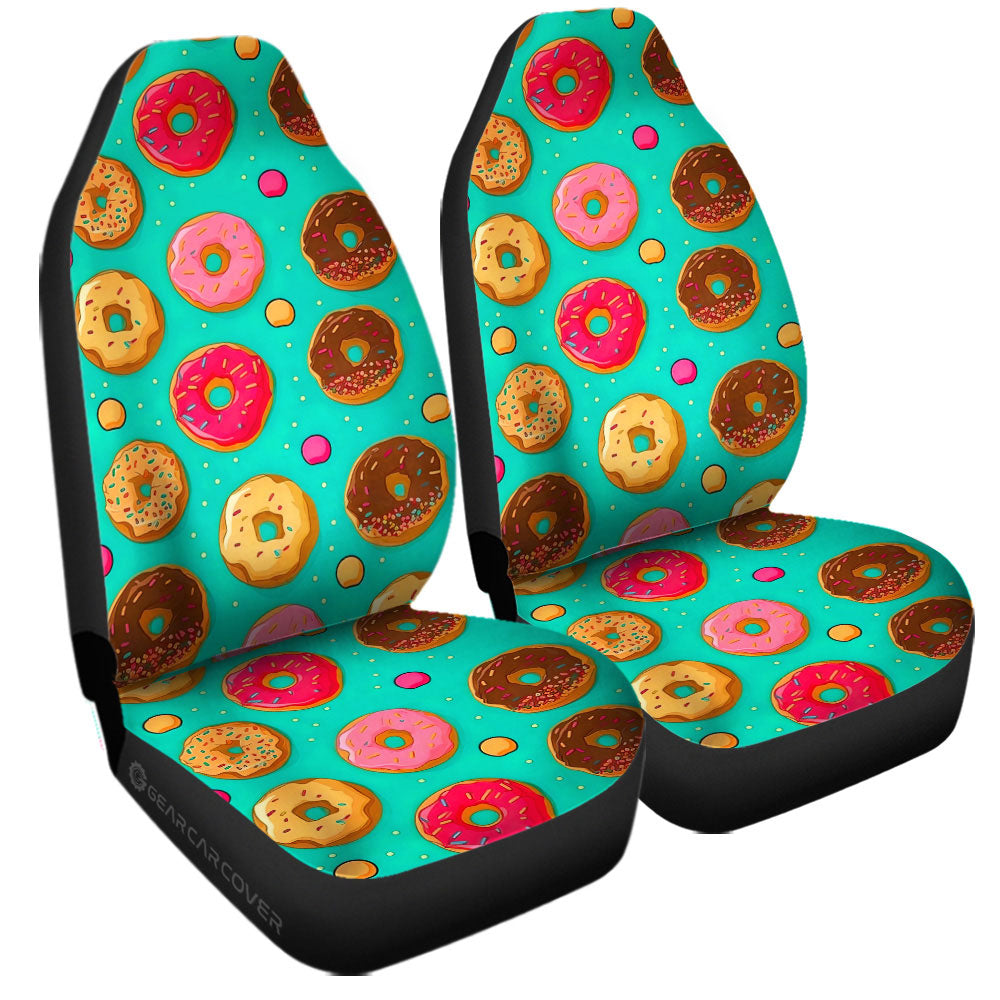Mixed Donuts Car Seat Covers Custom Girly Pattern Car Accessories - Gearcarcover - 3