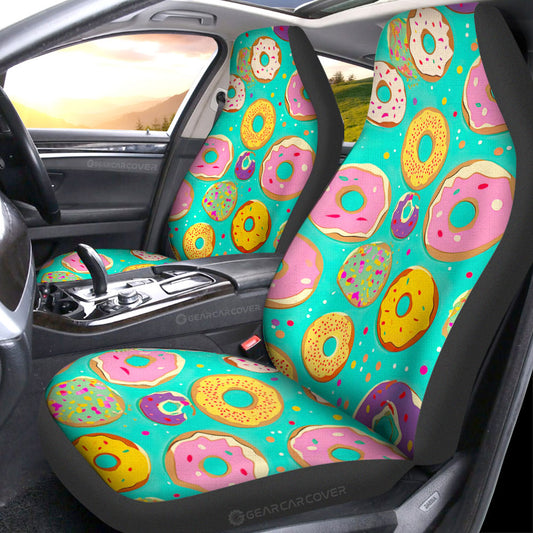 Mixed Donuts Car Seat Covers Custom Girly Pattern Car Accessories - Gearcarcover - 1