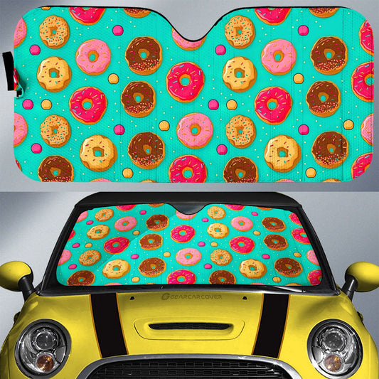 Mixed Donuts Car Sunshade Custom Girly Pattern Car Accessories - Gearcarcover - 1