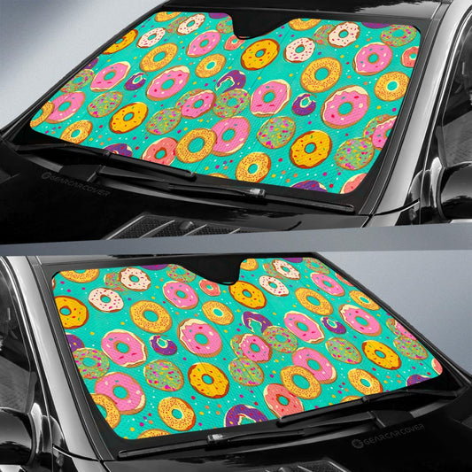 Mixed Donuts Car Sunshade Custom Girly Pattern Car Accessories - Gearcarcover - 2