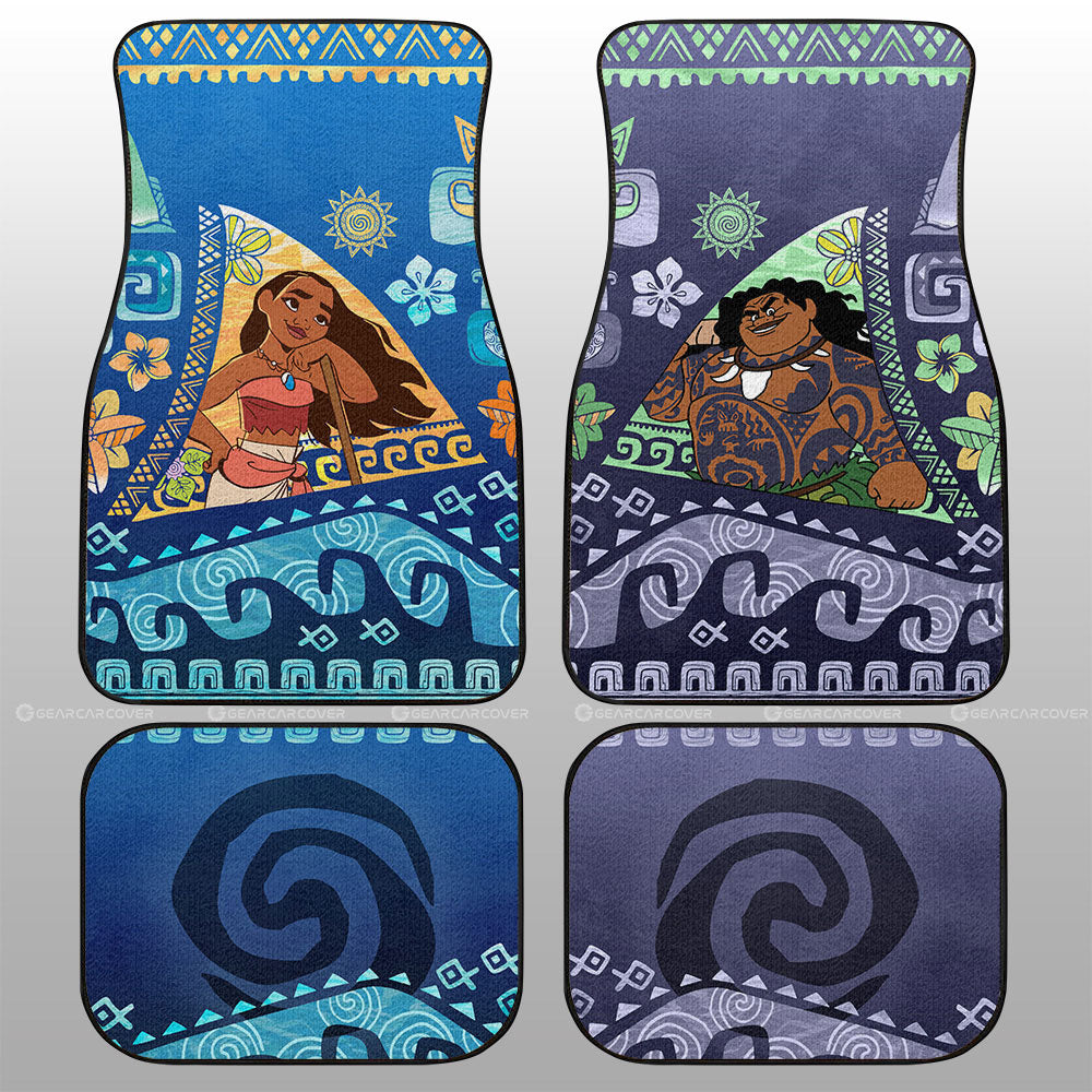 Moana and Maui Car Floor Mats Collection - Gearcarcover - 1