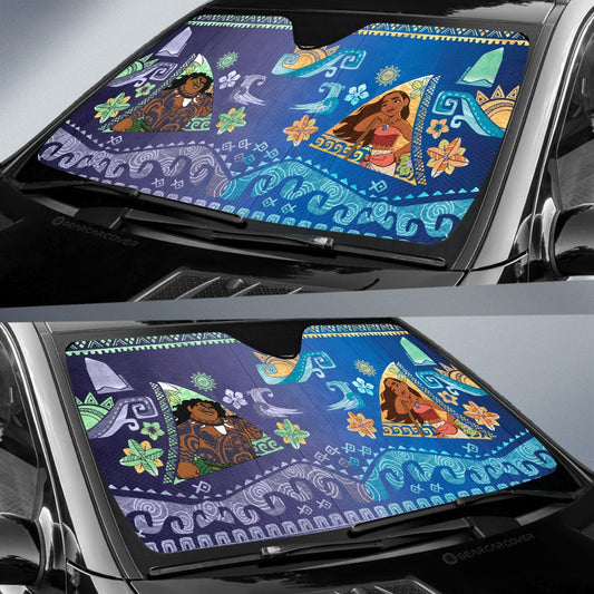 Moana and Maui Car Sunshade Collection - Gearcarcover - 2