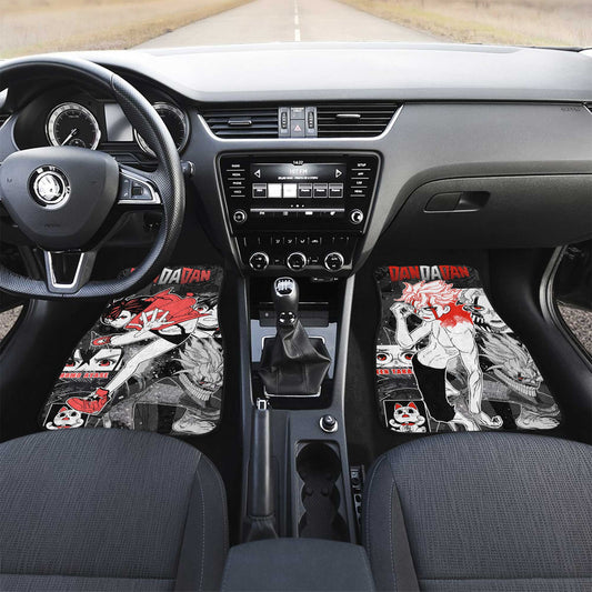 Momo Ayase and Okarun Car Floor Mats Custom Car Accessories - Gearcarcover - 2