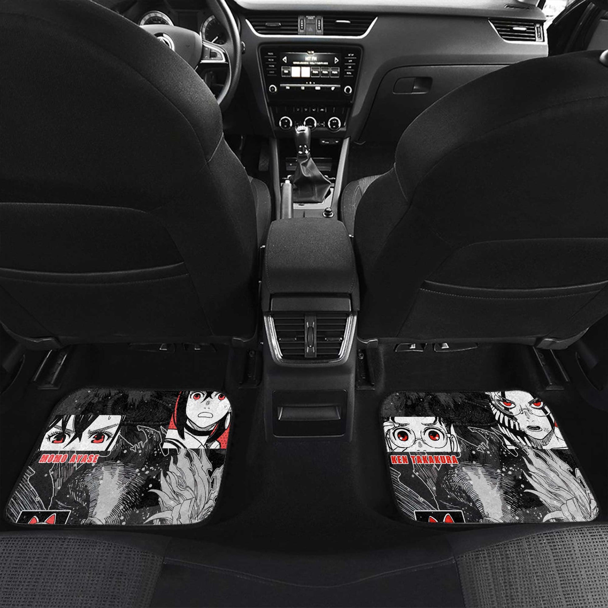 Momo Ayase and Okarun Car Floor Mats Custom Car Accessories - Gearcarcover - 5