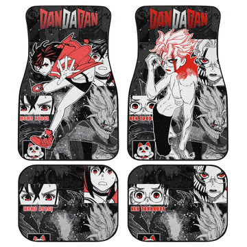 Momo Ayase and Okarun Car Floor Mats Custom Car Accessories - Gearcarcover - 1
