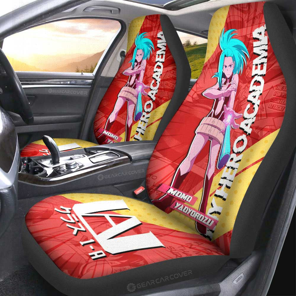 Momo Yaoyorozu Car Seat Covers Custom Car Interior Accessories - Gearcarcover - 1