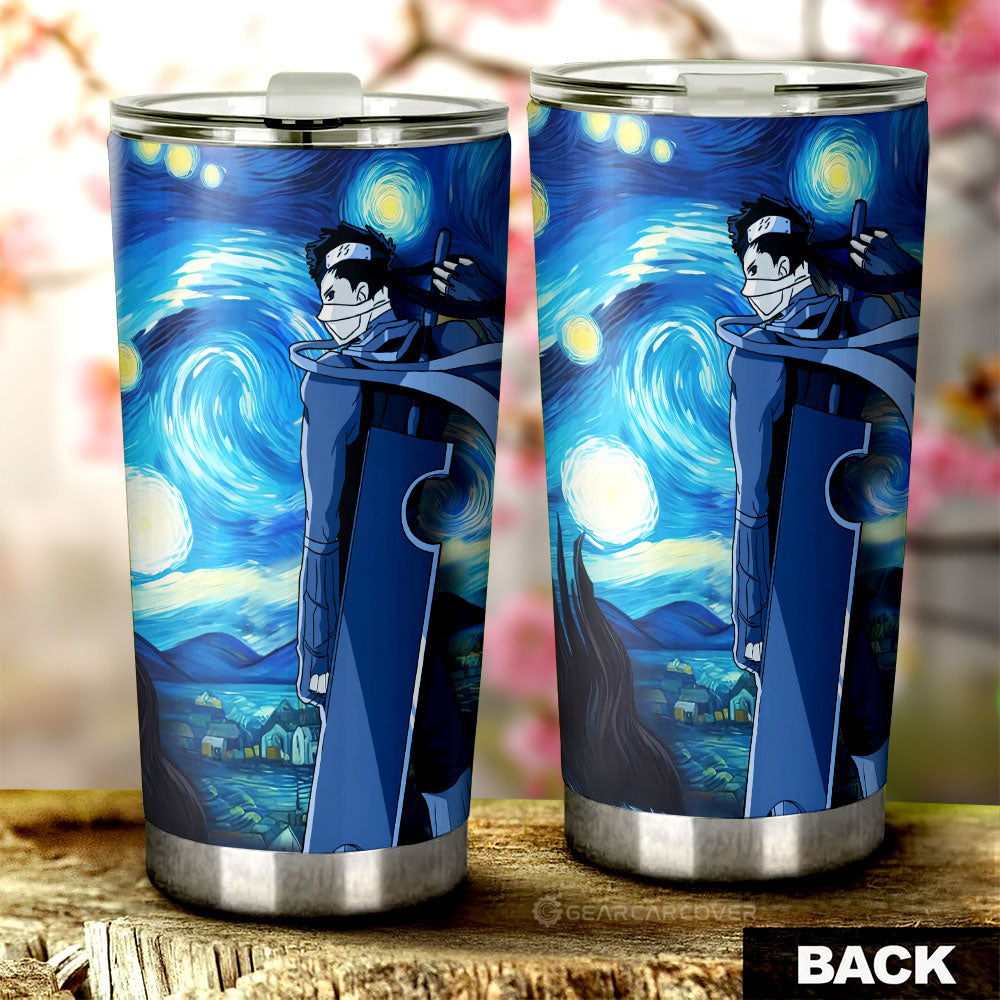 Momochi Zabuza Tumbler Cup Custom Starry Night Styles - Gearcarcover - 2