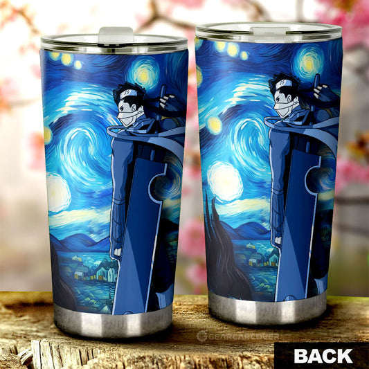 Momochi Zabuza Tumbler Cup Custom Starry Night Styles - Gearcarcover - 2