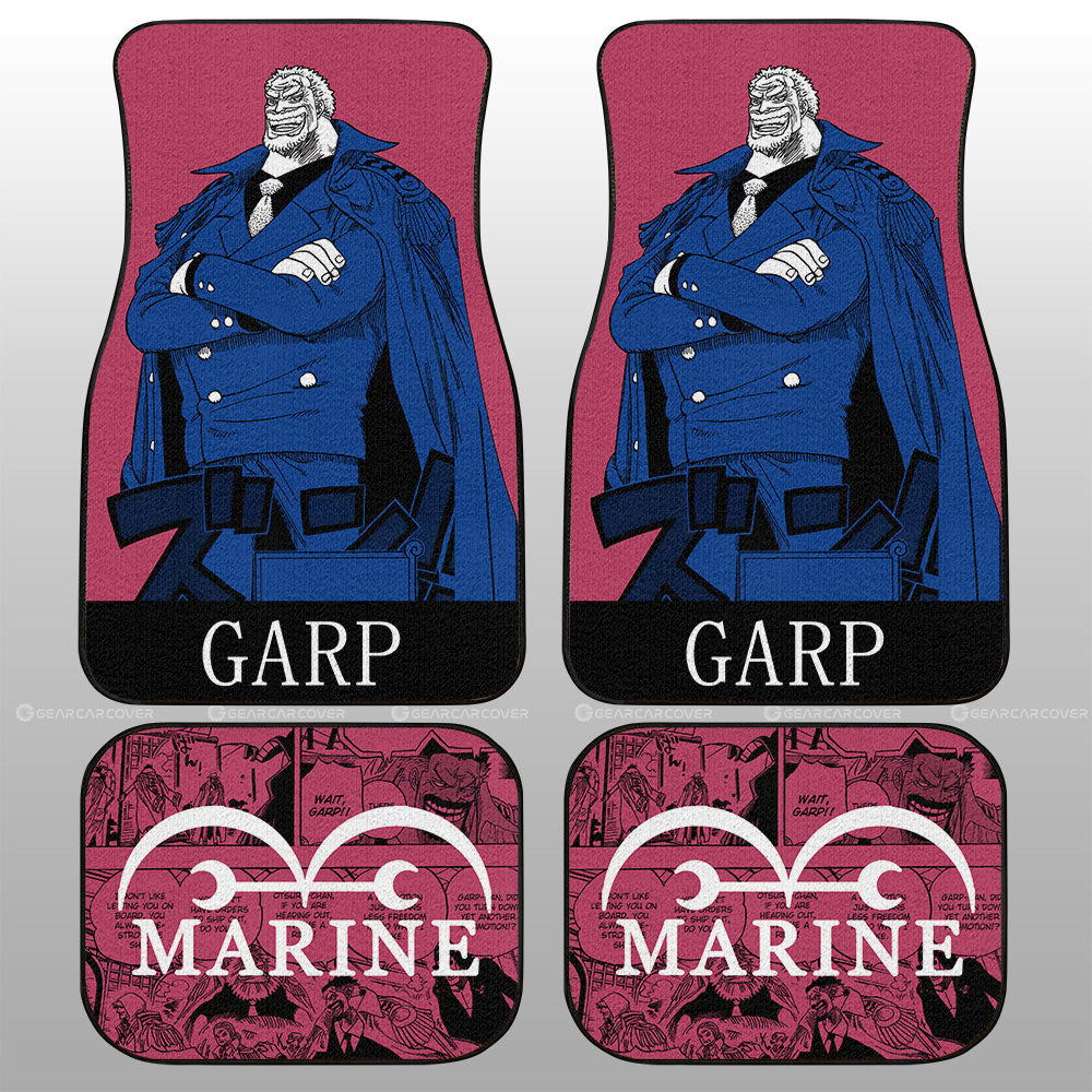 Monkey D Garp Car Floor Mats Custom Car Accessories - Gearcarcover - 2