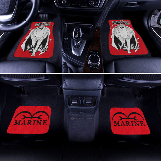 Monkey D Garp Car Floor Mats Custom Car Accessories - Gearcarcover - 1