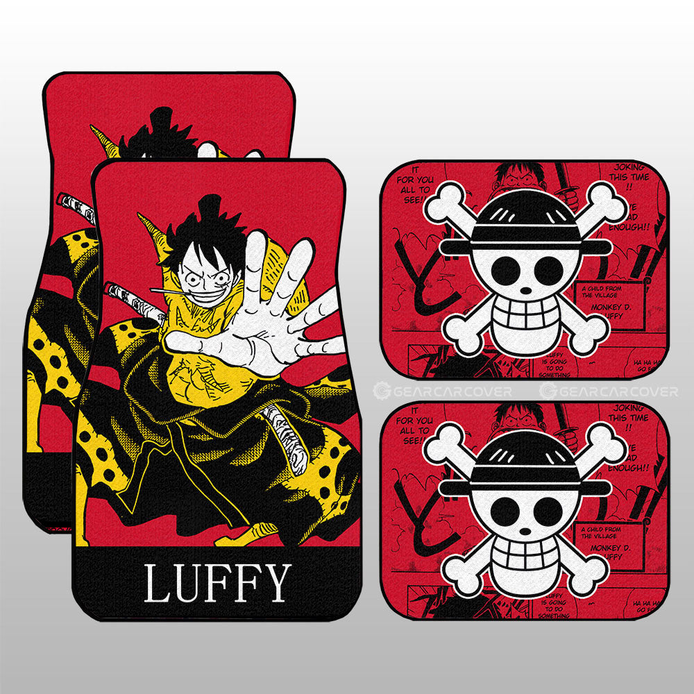 Monkey D Luffy Car Floor Mats Custom Car Accessories - Gearcarcover - 3