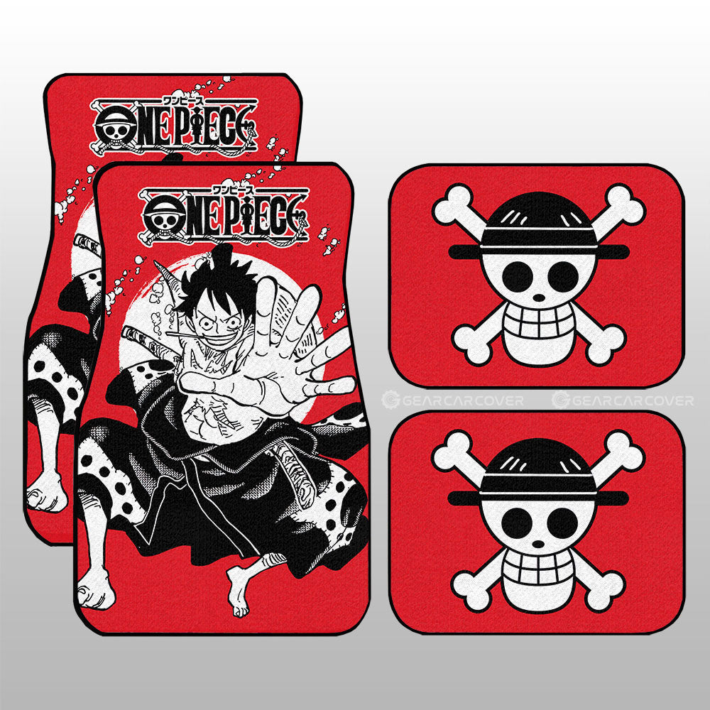 Monkey D Luffy Car Floor Mats Custom Car Accessories - Gearcarcover - 3