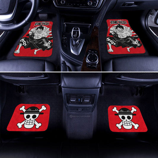 Monkey D Luffy Car Floor Mats Custom Car Accessories - Gearcarcover - 1