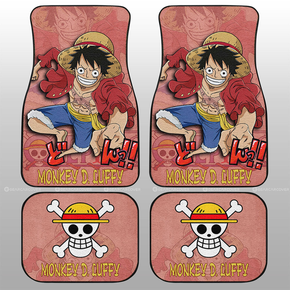 Monkey D Luffy Car Floor Mats Custom Car Accessories - Gearcarcover - 1