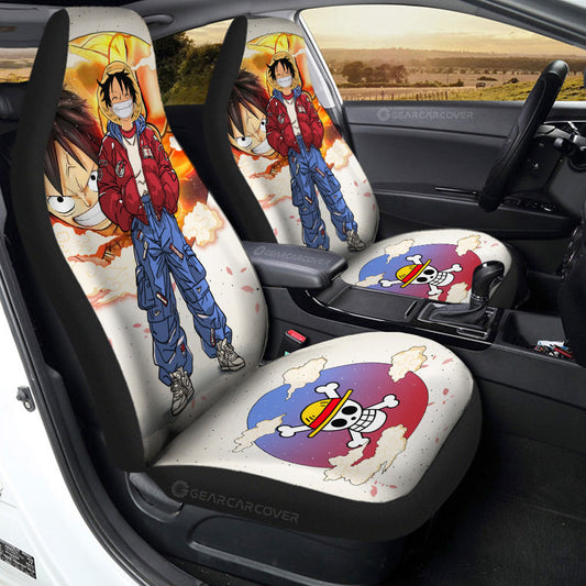 Monkey D Luffy Car Seat Covers Anime Collection - Gearcarcover - 2