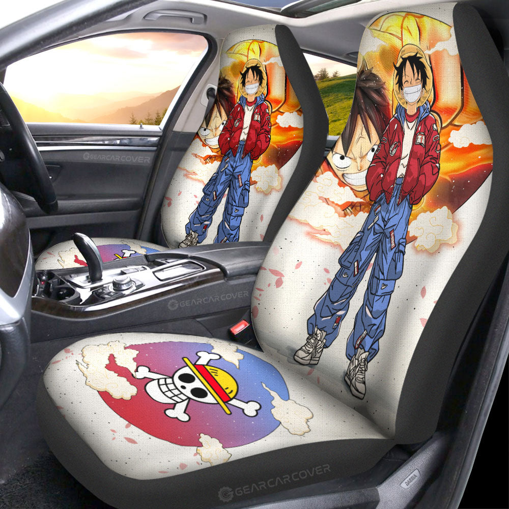 Monkey D Luffy Car Seat Covers Anime Collection - Gearcarcover - 1