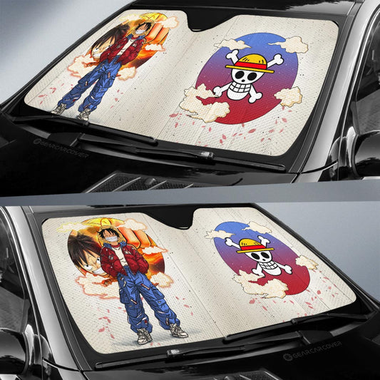 Monkey D Luffy Car Sunshade Anime Collection - Gearcarcover - 2