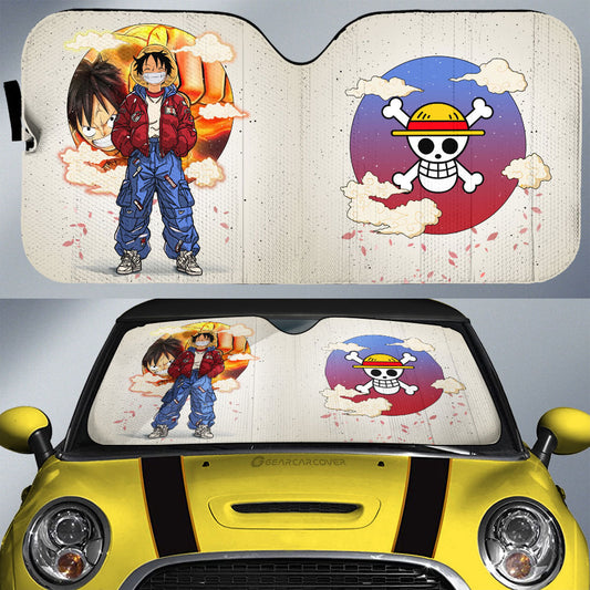 Monkey D Luffy Car Sunshade Anime Collection - Gearcarcover - 1