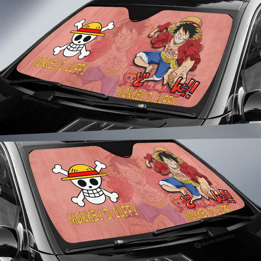 Monkey D Luffy Car Sunshade Custom Car Accessories - Gearcarcover - 2