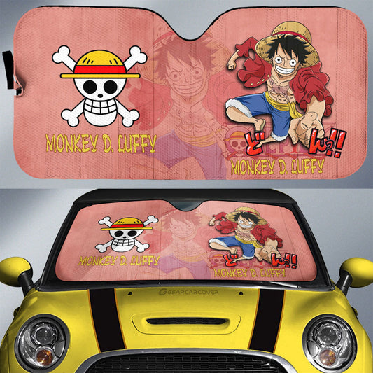 Monkey D Luffy Car Sunshade Custom Car Accessories - Gearcarcover - 1