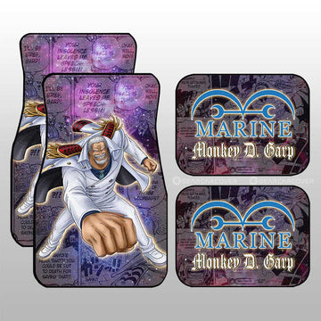 Monkey D. Garp Car Floor Mats Custom Car Accessories Manga Galaxy Style - Gearcarcover - 1