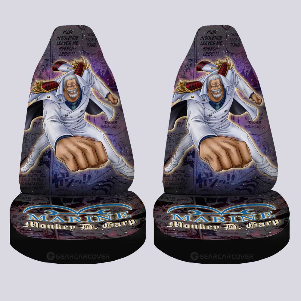 Monkey D. Garp Car Seat Covers Custom Car Accessories Manga Galaxy Style - Gearcarcover - 4