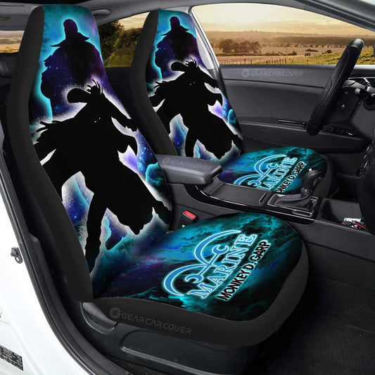 Monkey D. Garp Car Seat Covers Custom Silhouette Style - Gearcarcover - 1