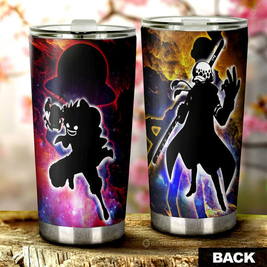 Monkey D. Luffy And Law Tumbler Cup Custom Silhouette Style - Gearcarcover - 1