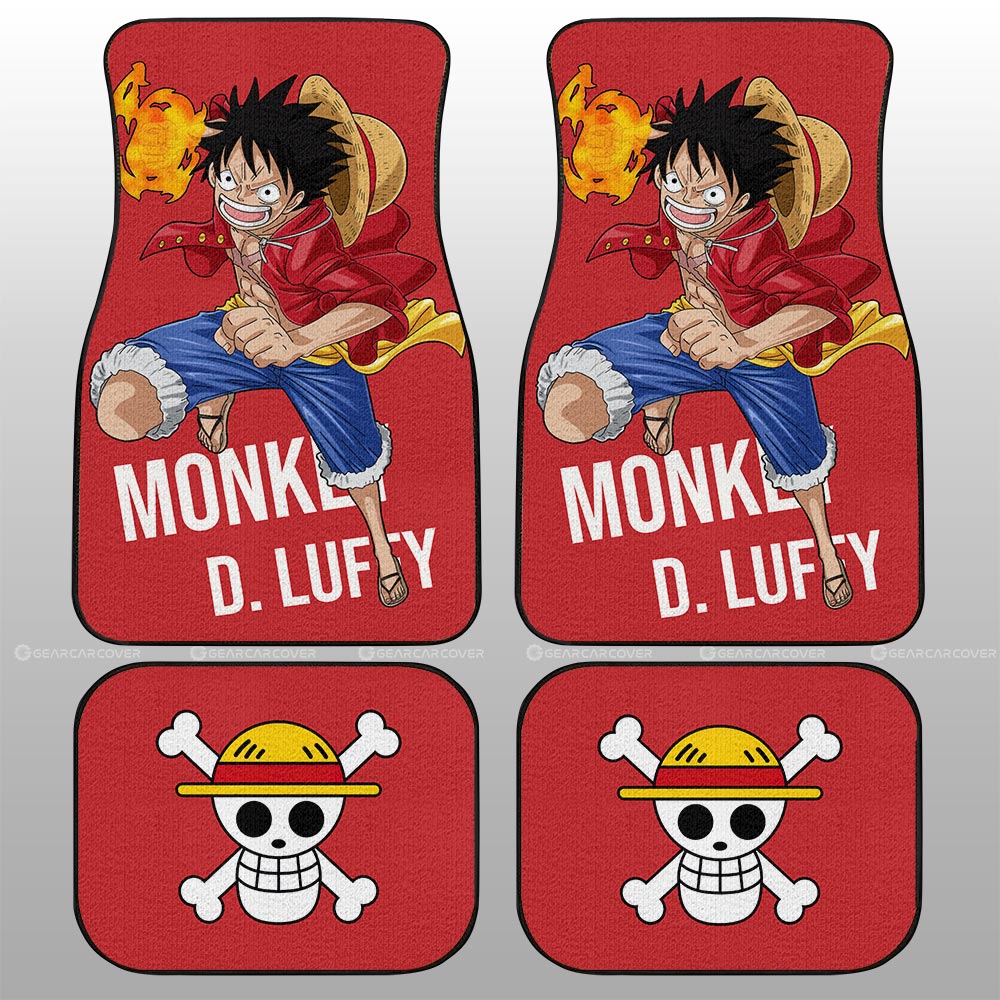 Monkey D. Luffy Car Floor Mats Custom Car Accessories For Fans - Gearcarcover - 2