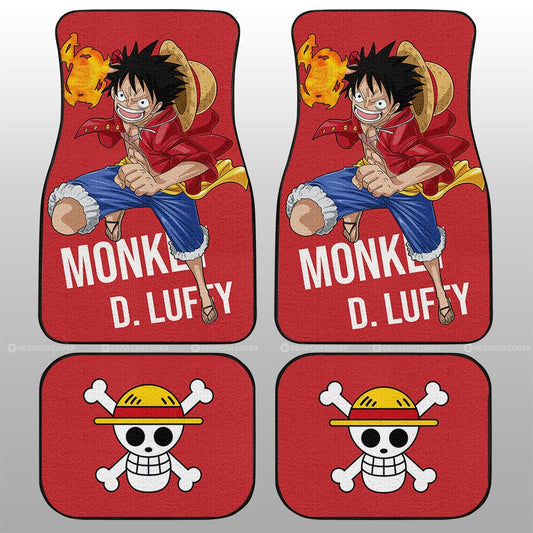 Monkey D. Luffy Car Floor Mats Custom Car Accessories For Fans - Gearcarcover - 2