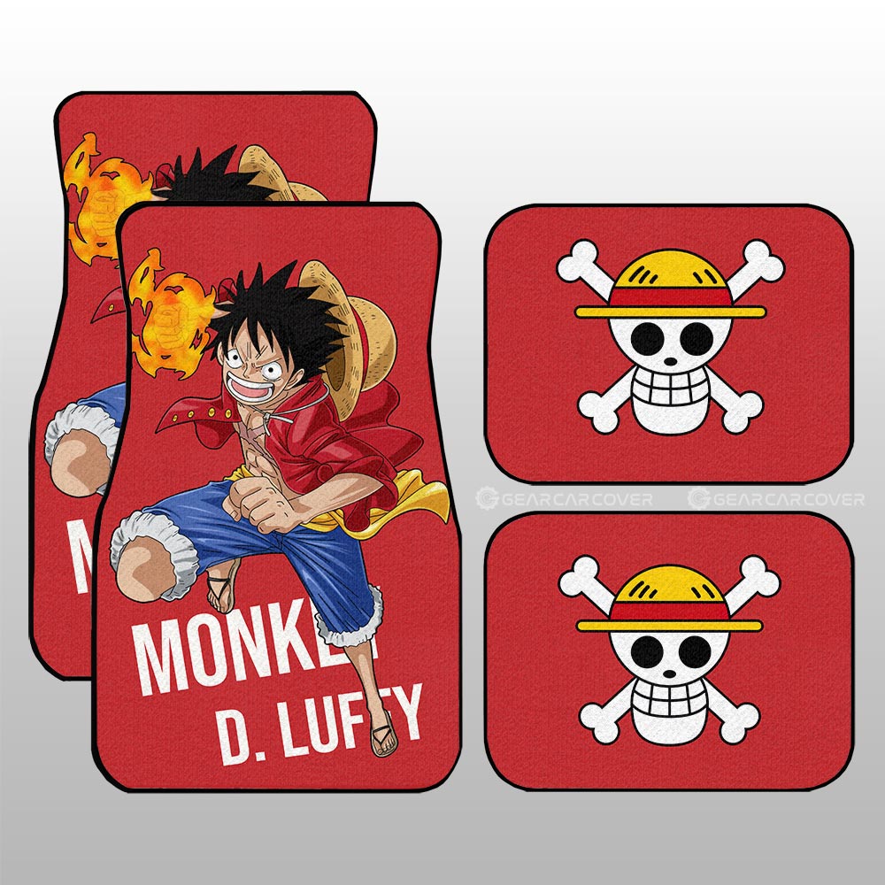 Monkey D. Luffy Car Floor Mats Custom Car Accessories For Fans - Gearcarcover - 1