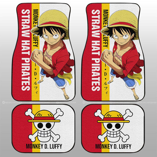 Monkey D. Luffy Car Floor Mats Custom Car Accessories For Fans - Gearcarcover - 2